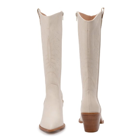 Corkys Hey Girl Howdy Tall Western Boots in Winter White - Picture 7 of 9